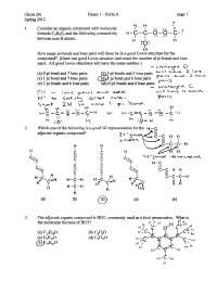 Solutions for General Chemistry - Test One | CHEM 201 - Docsity