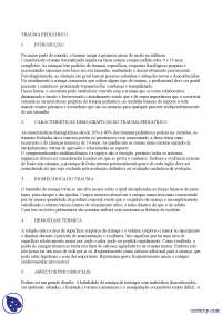 Trauma pediátrico - Apostilas - traumatologia