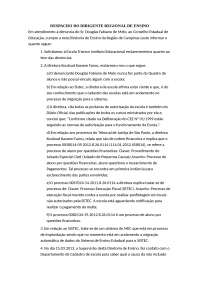 Informação sobre denúncias contra a escola Trianon Instituto Educacional