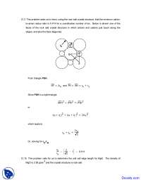 Face Diagonals - Material Science for Engineers - Lecture Notes