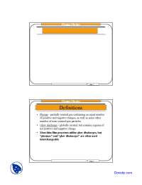 Plasma Physics - Thin Film Materials Processing - Lecture Slides