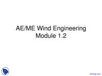 History of Wind Turbines - Wind Engineering - Lecture Slides