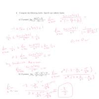 Solutions - Calculus One - Solved Exam - Docsity