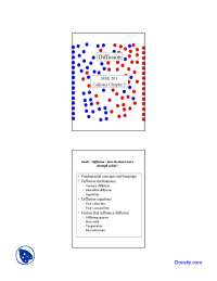 Diffusion - Material Science for Engineers - Lecture Slides