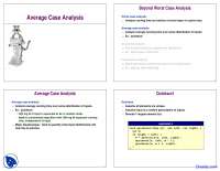 Average Case Analysis - Algorithm and Complexity Analysis - Lecture ...