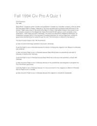 Due Process Clause - Civil Procedure - Quiz