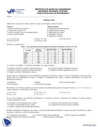 Lista Exercícos - Exercícios - Bioestatística