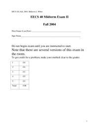 Concise Definition - Introduction to Microelectronic Circuits - Exam