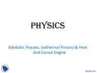 Adiabatic Process - Physical Engineering - Lecture Slides