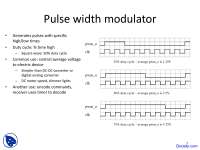 Pulse Width Modulator - Embedded System Design - Lecture Slides