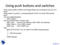 Push Buttons - Embedded System Design - Lecture Slides
