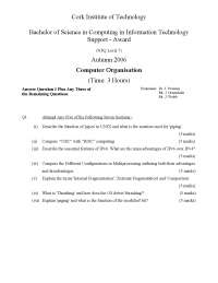 Arithmetic Logic Unit - Computer Organisation - Old Exam Paper | Exams ...