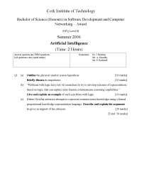 Develop Schemes - Artificial Intelligence - Past Exam - Docsity