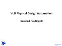 Detailed Routing Two - VLSI Physical Design Automation - Lecture Slides ...