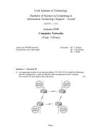 DNS Hierarchy - Computer Networks - Old Exam Paper | Exams Computer ...