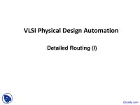 Detailed Routing - VLSI Physical Design Automation - Lecture Slides ...