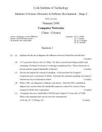 Code-Division-Multiple-Access - Computer Networks - Old Exam Paper ...