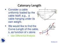 Catenary Length - Computational Methods - Lecture Slides