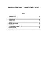 Curso de AutoCAD 3D - 2000 ao 2007 - Apostilas - Arquitetura Parte1