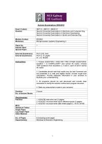 Autumn Examinations 2009/2010: Microprocessor Systems Engineering II Exam Questions