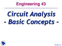 Basic Concepts - Engineering Circuit Analysis - Lecture Slides - Docsity