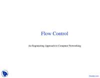 Flow Control - Engineering Approach to Computer Networking - Lecture ...