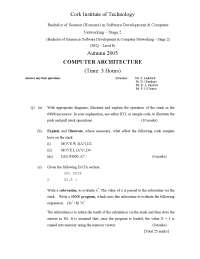 Memory Viewer - Computer Architecture - Past Exam - Docsity