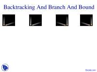 Backtracking, Branch and Bound - Algorithms and Applications in Java - Lecture Slides
