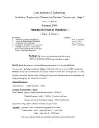 Continuous Beam - Introduction to Structural Design - Old Exam Paper