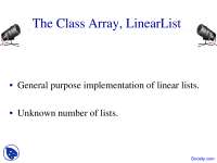 Java Implementation of ArrayLinearList as a LinearList