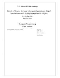 C++ Programming Exercises and Solutions