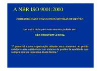 Adaptação de Sistemas de Gestão para ISO 9001:2000