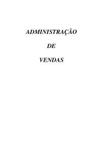 Administração de vendas - Apostila- Apostilas - Administração Parte1