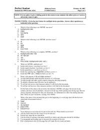 Background-Color - HTML and Web Programming - Exam - Docsity