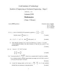 Centroid - Mathematics - Exam