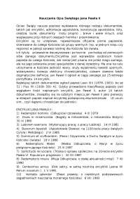 Nauczanie Ojca Świętego Jana Pawła II - Notatki - Teologia