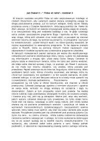 Jan Paweł II -  Fides et ratio - Notatki - Teologia