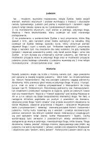 Judaizm - Notatki - Teologia
