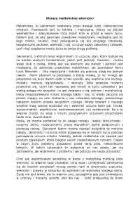 Wyrazy małżeńskiej wierności - Notatki - Teologia