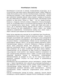 Monofizytyzm i kościoły - Notatki - Teologia