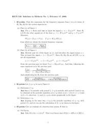 Periodic Repetition - Signals and Systems - Exam - Docsity