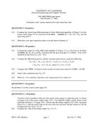 Loop Differential Gain - Electronic Transducer Laboratory - Exam