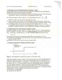 Environmental Transport - Environmental Engineering - Exam - Docsity