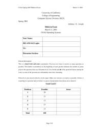 Counting Semaphore - Operating Systems and System Programming - Exams