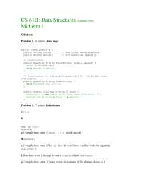 Public Quantity - Data Structures - Solved Exams - Docsity