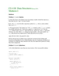 Class Va - Data Structures - Solved Exams - Docsity