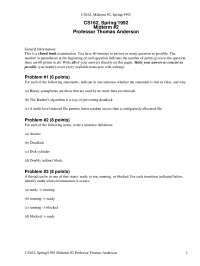 Preventing Deadlock - Operating Systems and System Programming - Exams