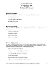 Boundary Repr - Foundations of Computer Graphics - Exams