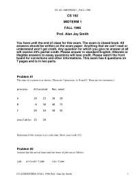 Arrival Times - Operating Systems and System Programming - Exams