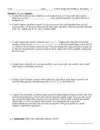 Asymptotic Analysis - Data Structures - Exams